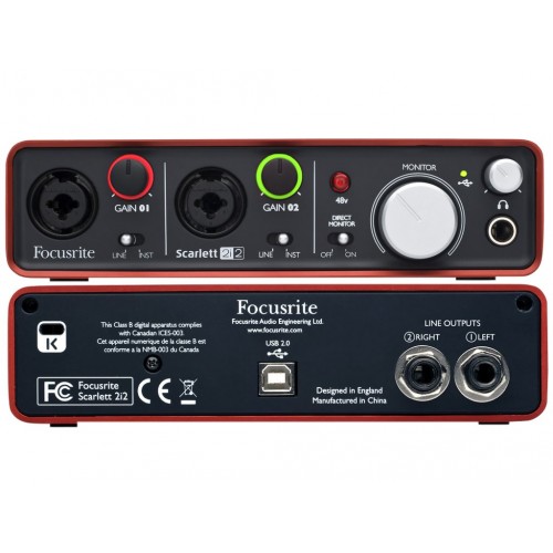 Focusrite Scarlett 2i2 2nd Gen USB