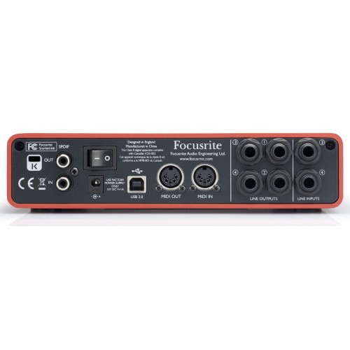 Focusrite Scarlett 6i6 USB аудио интерфейс