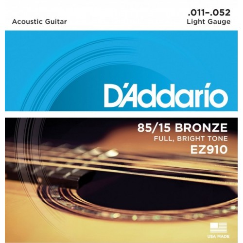 Струны для акустической гитары D'Addario EZ910