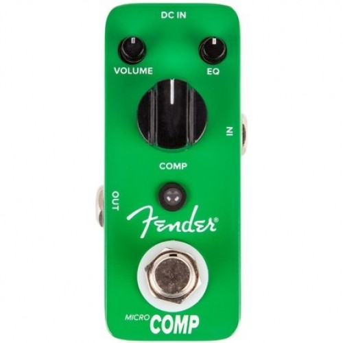 FENDER Micro Compressor, Green Гитарная мини-педаль