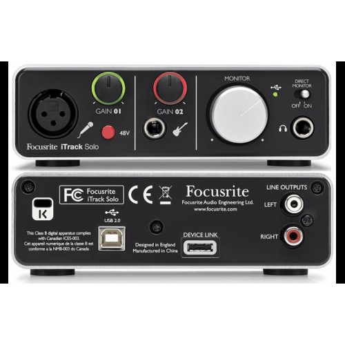 Focusrite iTrack Solo (Lightning) USB интерфейс